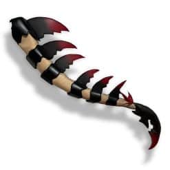 Custom moving spike tail by The Tail Company